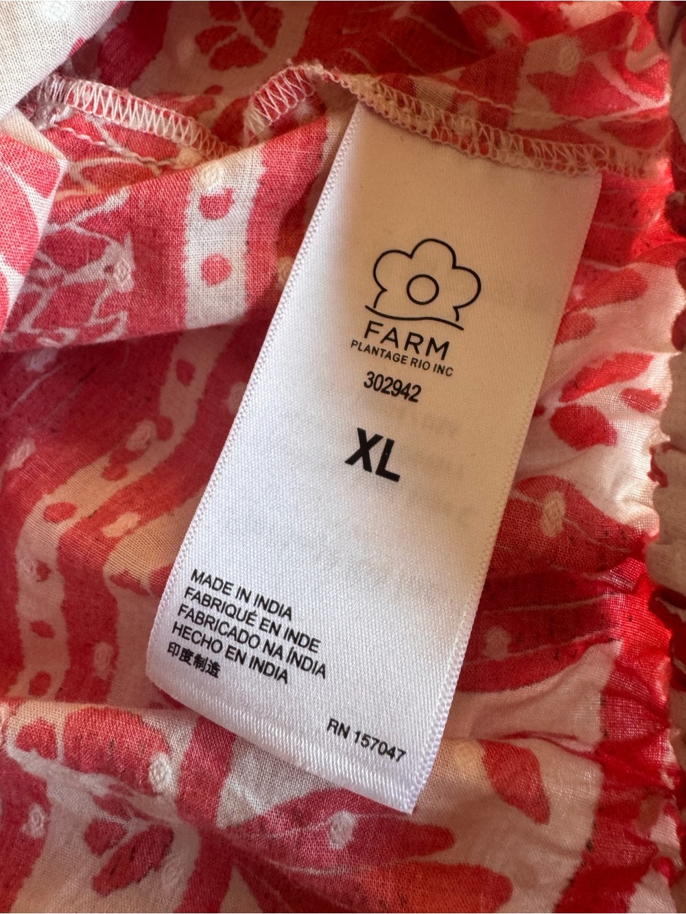 FARM Rio Cropped Blouse XL - Picture 7 of 9